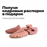 Кедровые распорки в подарок к каждому заказу — до 20 сентября