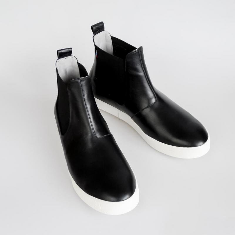 mens black sneaker boots