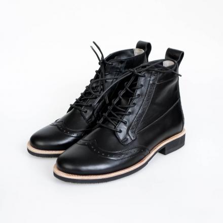 Зимние женские ботинки броги Isadora Black