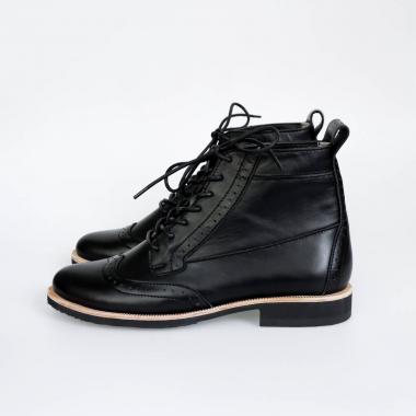 Зимние женские ботинки броги Isadora Black