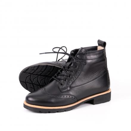 Зимние женские ботинки броги Isadora Black