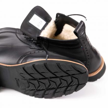 Зимние женские ботинки броги Isadora Black