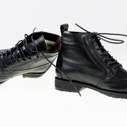 Зимние женские ботинки броги Isadora All Black