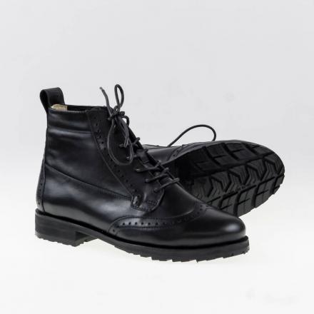 Зимние женские ботинки броги Isadora All Black