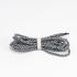 Hiker shoe rope laces - 145 cm - black & white