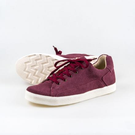 Orongo Burgundy Canvas Sneakers