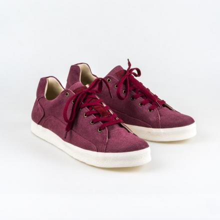 Orongo Burgundy Canvas Sneakers