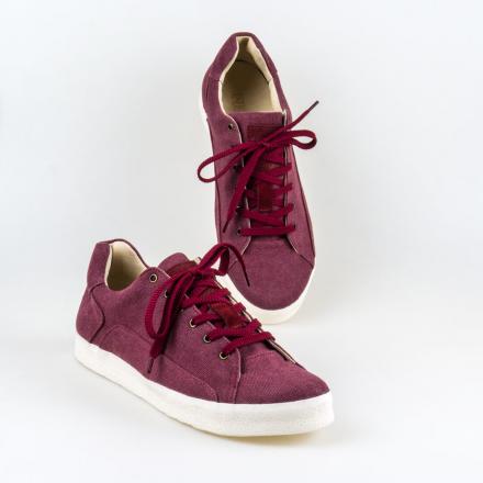 Orongo Burgundy Canvas Sneakers