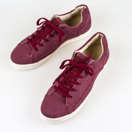 Orongo Burgundy Canvas Sneakers