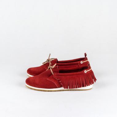 Women's moccasins Spaghetti Red