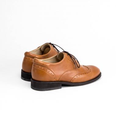 Classic mens shoes Brogue №1 Cognac
