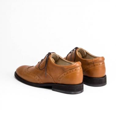 Классические мужские ботинки Brogue №1 Cognac
