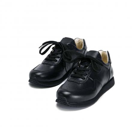 Кожаные кроссовки CODE All Black