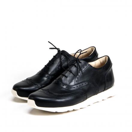 Кроссовки броги Croco Black