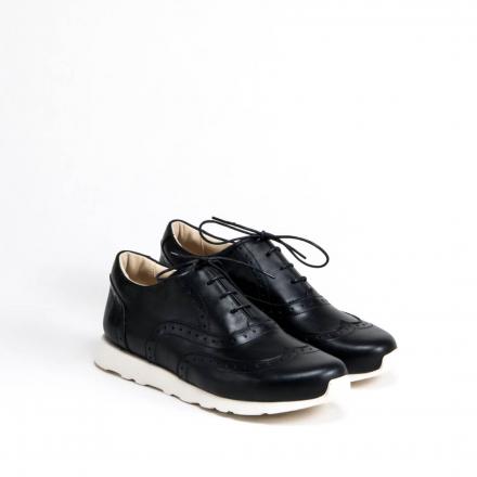 Кроссовки броги Croco Black