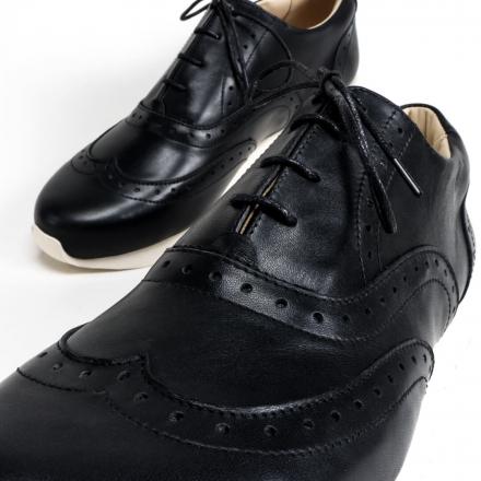 Кроссовки броги Croco Black