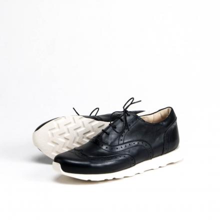 Кроссовки броги Croco Black
