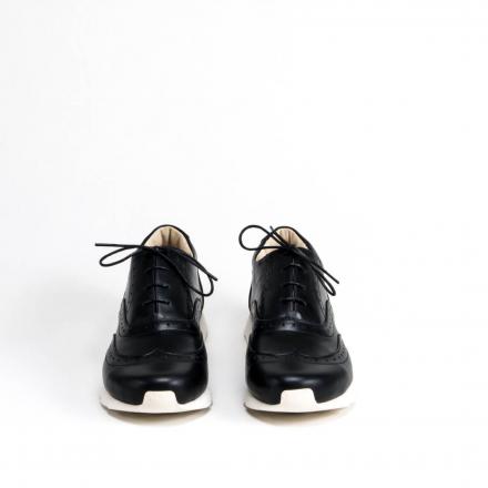 Кроссовки броги Croco Black