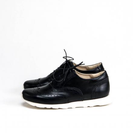 Кроссовки броги Croco Black