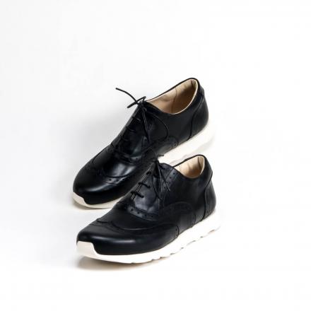 Кроссовки броги Croco Black