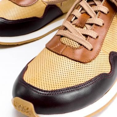 Code Brew Perforated Leather Sneakers