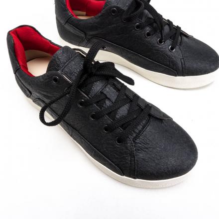 Кеды из альтернативной кожи Orongo Pinatex Black
