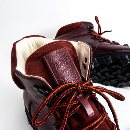 Бордовые кожаные ботинки Hiker #1 HS Bordeaux