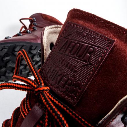 Бордовые кожаные ботинки Hiker #1 HS Bordeaux