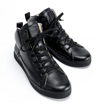 Высокие кожаные кеды Orongo All Black