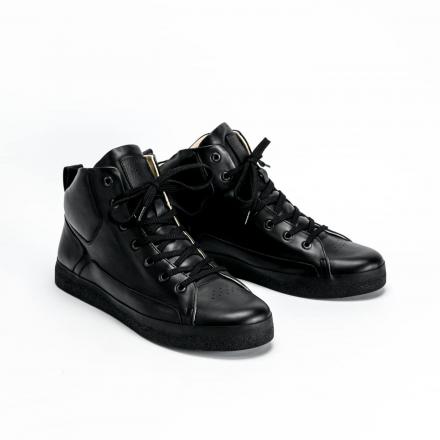 Высокие кожаные кеды Orongo All Black