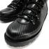 Hiker #1 HS boots in black leather with carbon texture