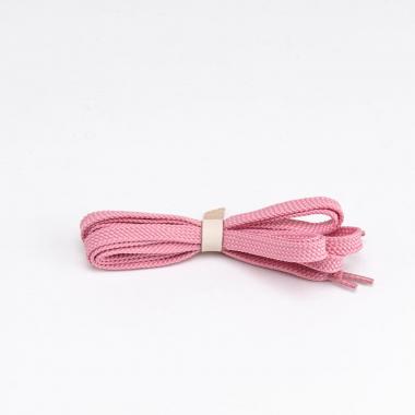 Pink flat laces for trainers and sneakers 