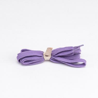 Lilac flat laces for trainers and sneakers 