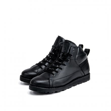 Зимние кожаные ботинки Orongo Hike Carbon Black