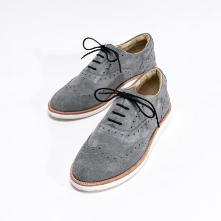 Женские полуботинки Brogue №2 Grey
