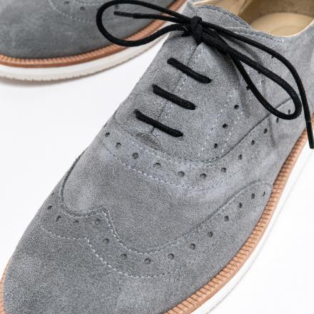 Женские полуботинки Brogue №2 Grey