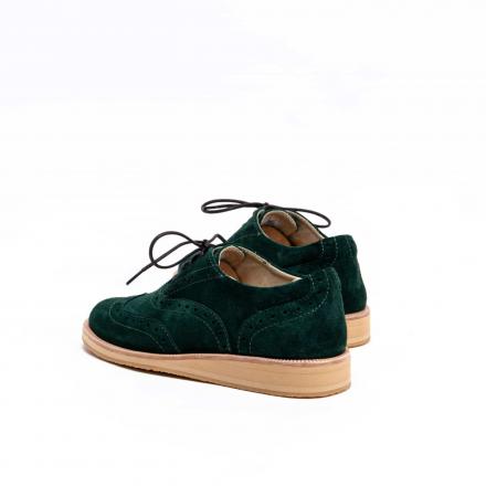 Женские полуботинки Brogue №2 Emerald suede