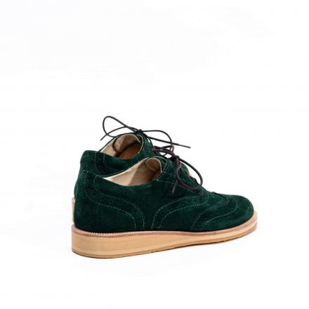 Женские полуботинки Brogue №2 Emerald suede