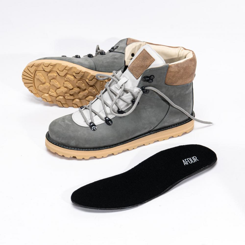 Mens grey hiking boots online