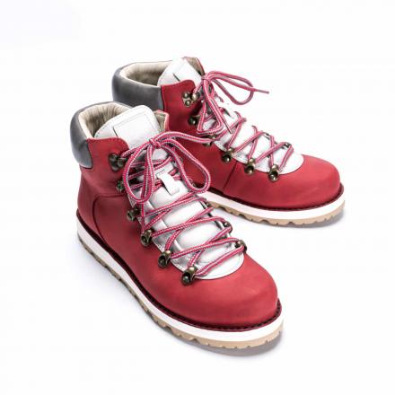 Ботинки хайкеры из нубука кораллового цвета Matt Coral