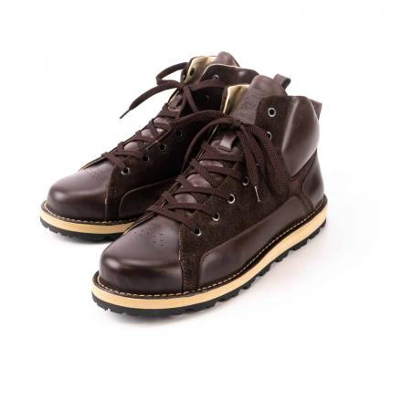 Зимние ботинки из кожи и замши Orongo Hike Chocolate