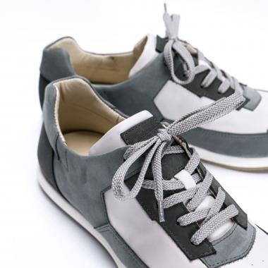 Shadow Pigeon gray nubuck and leather sneakers