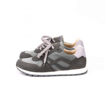 Кроссовки из нубука Sabotage Grey Grey Trek