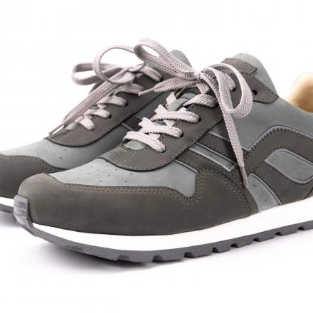Кроссовки из нубука Sabotage Grey Grey Trek