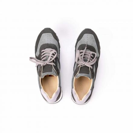 Кроссовки из нубука Sabotage Grey Grey Trek