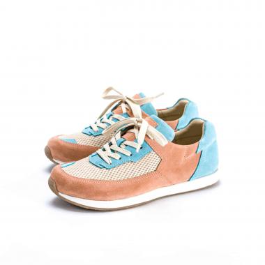 Shadow Peach Lagoon Suede Sneakers