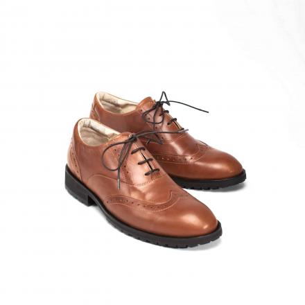 Классические мужские ботинки Brogue №1 Cognac Trek
