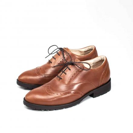 Классические мужские ботинки Brogue №1 Cognac Trek