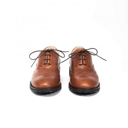 Классические мужские ботинки Brogue №1 Cognac Trek