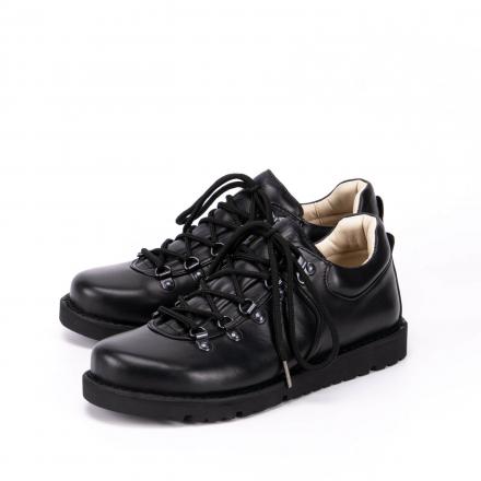 Кожаные ботинки хайкеры Lowker All Black